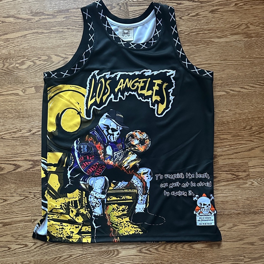 Los Angeles Graphic Men's Jersey - Black and Yellow